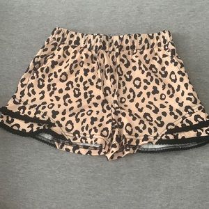 Cheetah print shorts